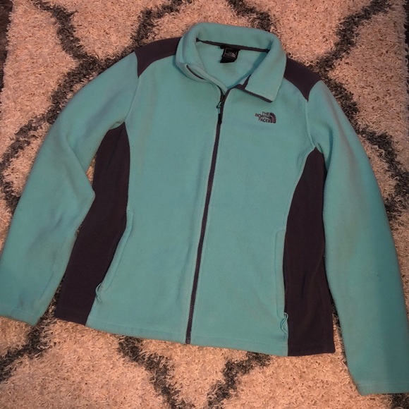 The North Face Jackets & Blazers - Women’s North Face Mint & Gray Fleece Jacket XL